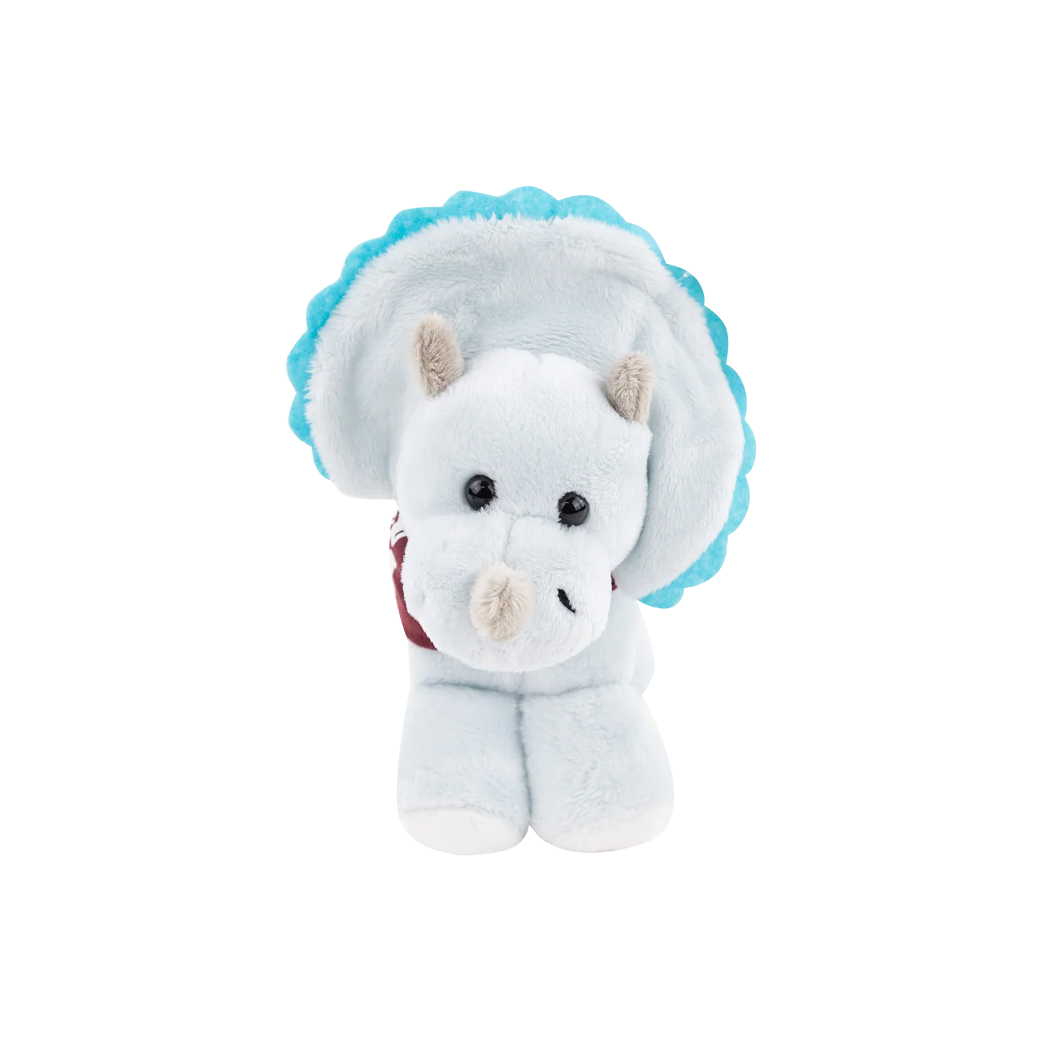 Texas A&M Short Stacks Triceratops Plush Animal with Bandana