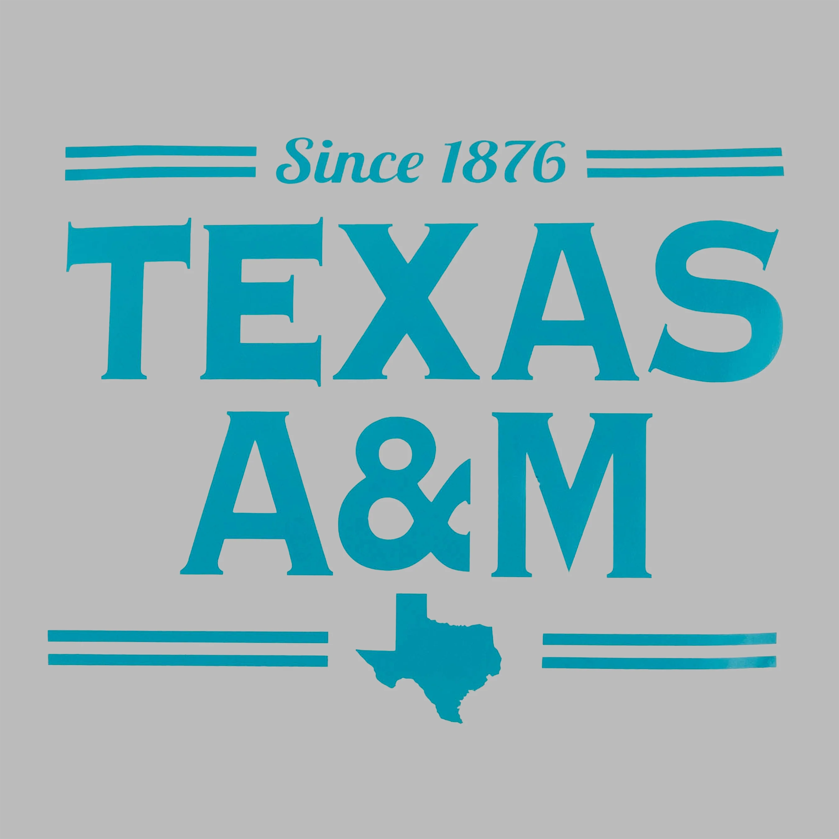 Texas A&M Since 1876 Aggie Spirit Decal - Blue