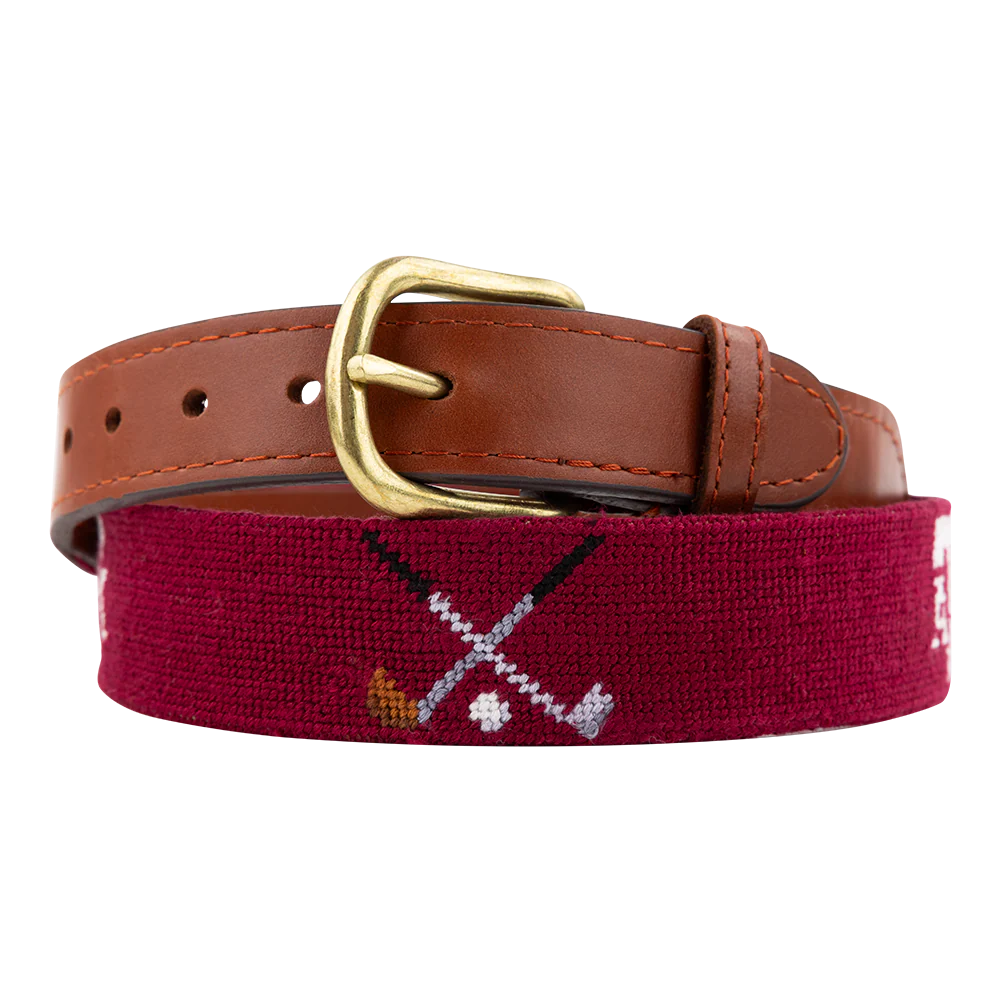 Texas A&M Smathers & Branson Logo-Crossed Clubs Belt