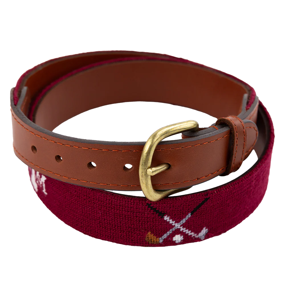 Texas A&M Smathers & Branson Logo-Crossed Clubs Belt - Image 3