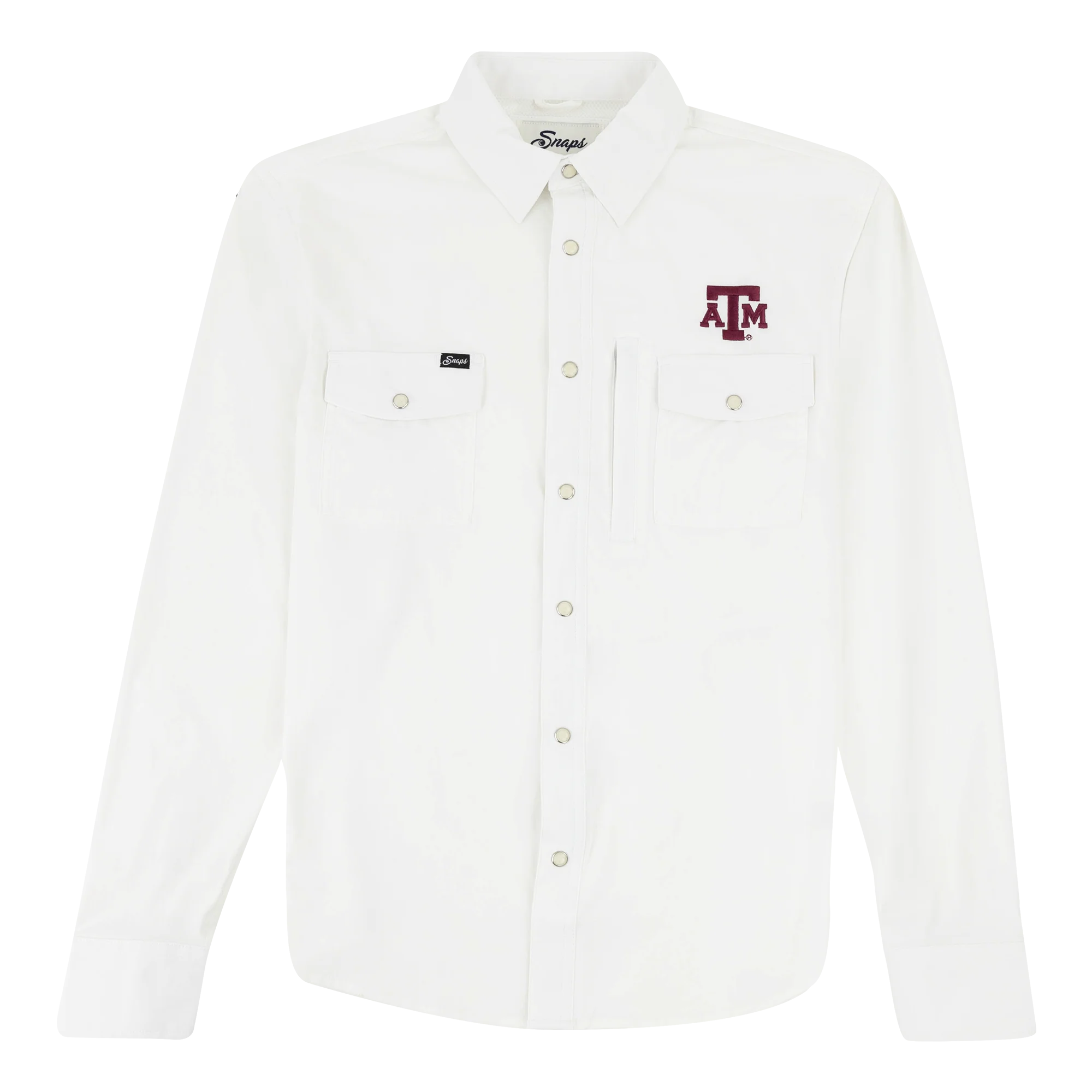 Texas A&M Snaps White Long Sleeve Tailgater