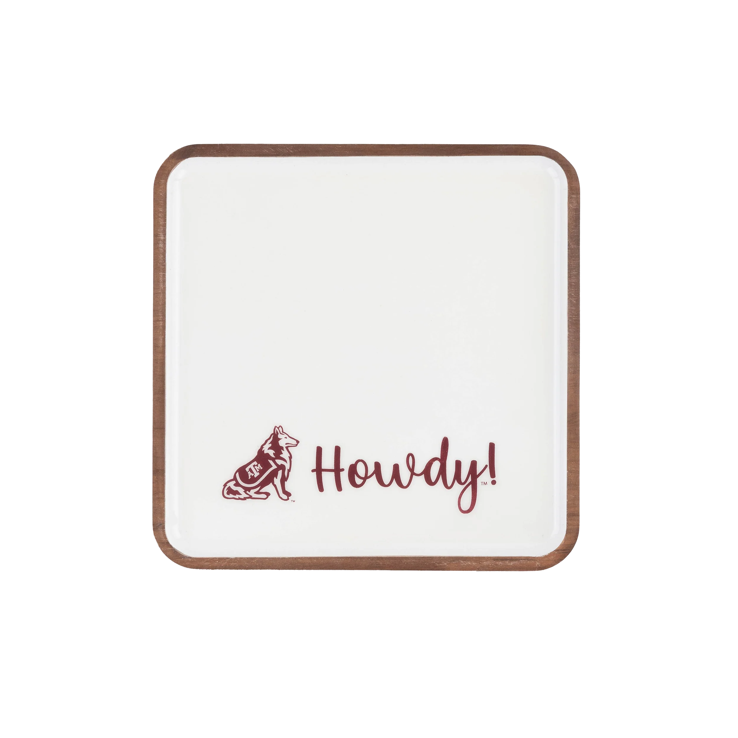 Texas A&M Valiant Spirit Mango Wood Small Tray