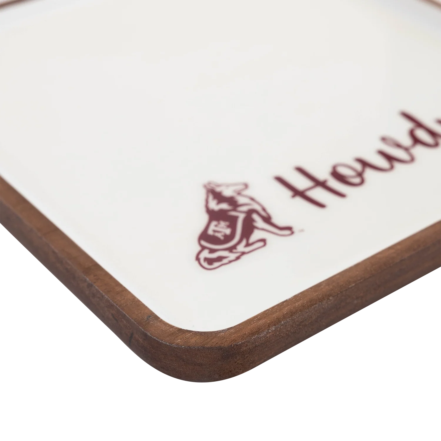 Texas A&M Valiant Spirit Mango Wood Small Tray - Image 3