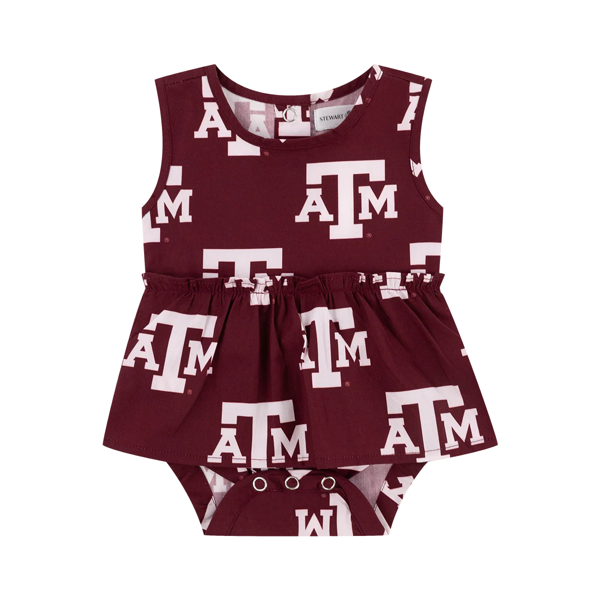 Texas A&M Stewart Simmons Poplin Onesie Dress