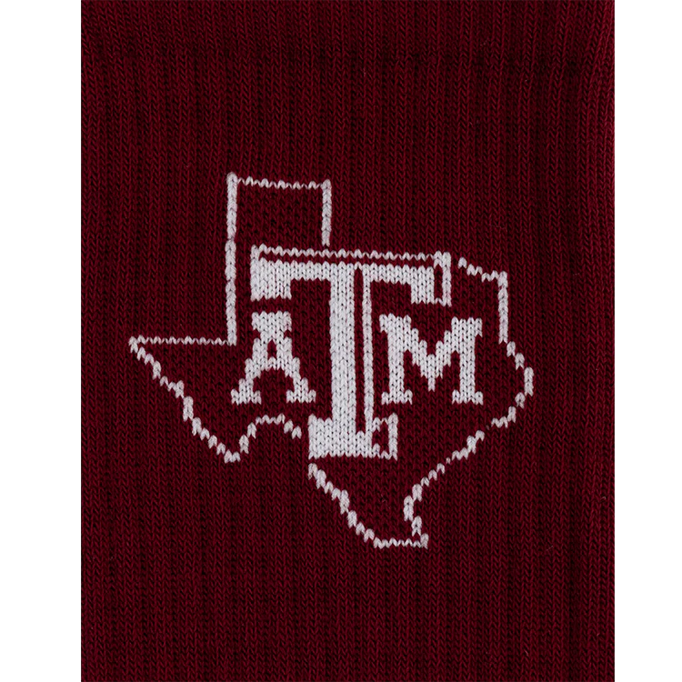 Texas A&M Strideline Premium Knit Crew Socks - Maroon - Image 2