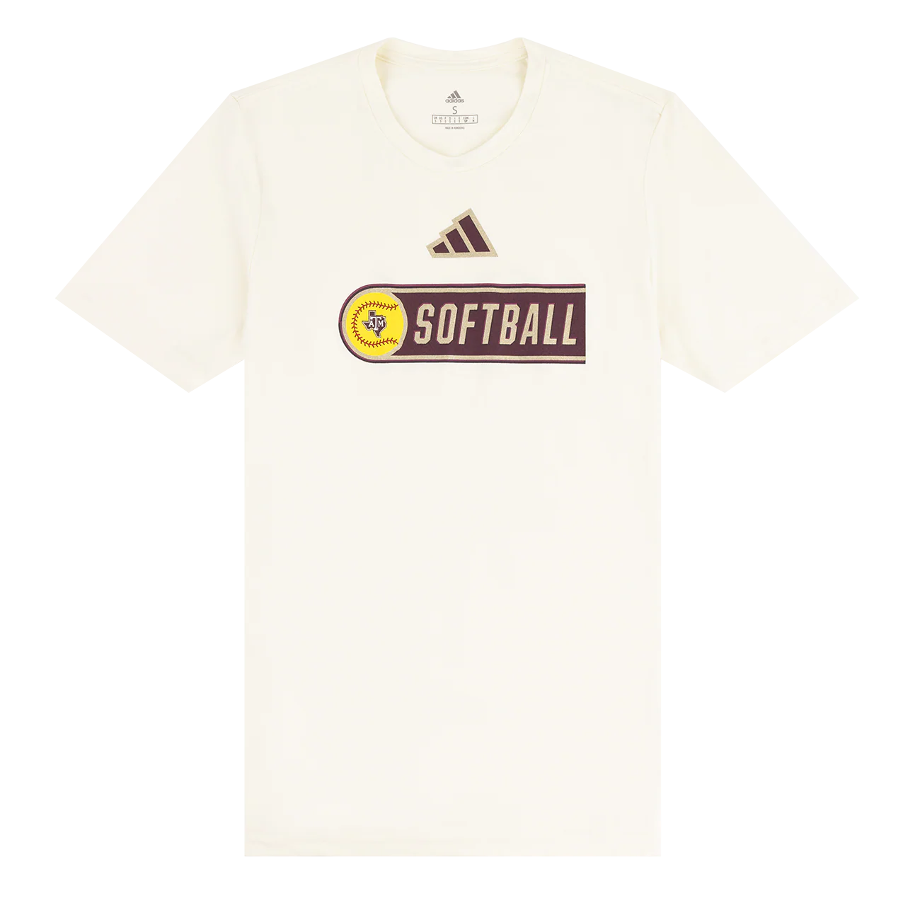 Texas A&M Adidas The Gold Standard Softball Pregame Tee