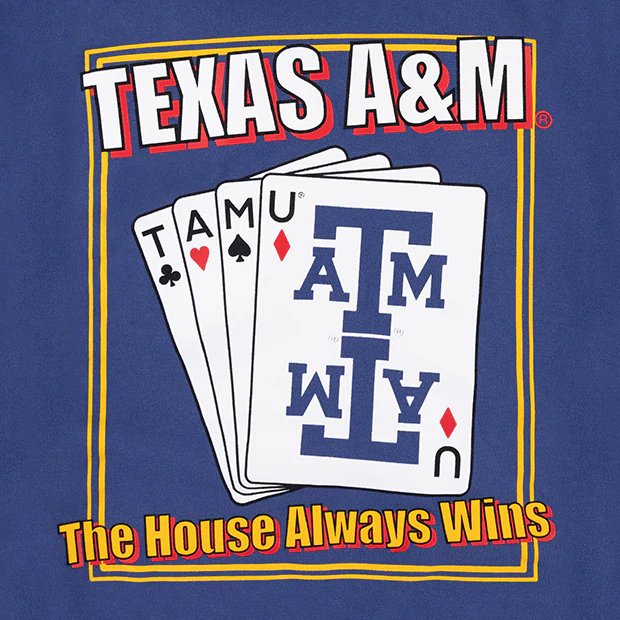Texas A&M The House Always Wins T-Shirt - Image 2