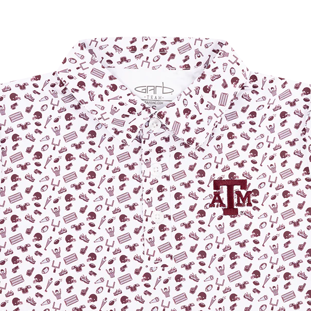 Texas A&M Toddler All Over FB Polo - Image 3