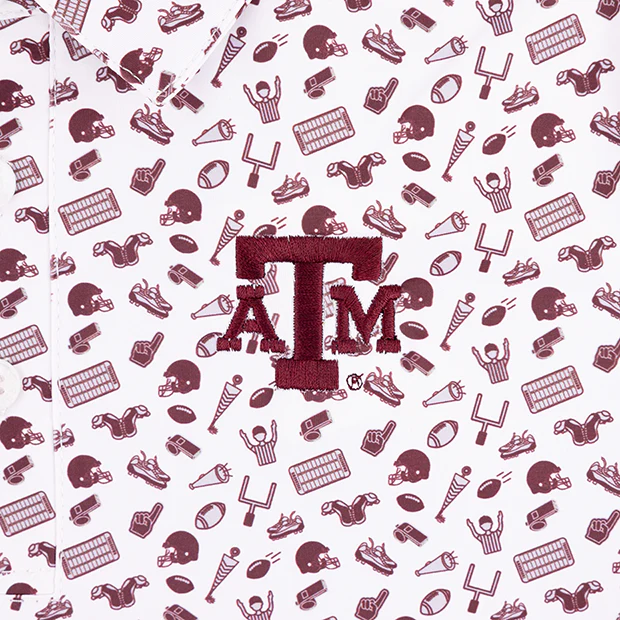 Texas A&M Toddler All Over FB Polo - Image 4