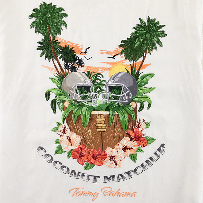 Texas A&M Tommy Bahama Coconut Matchup Game Button Down - Image 2