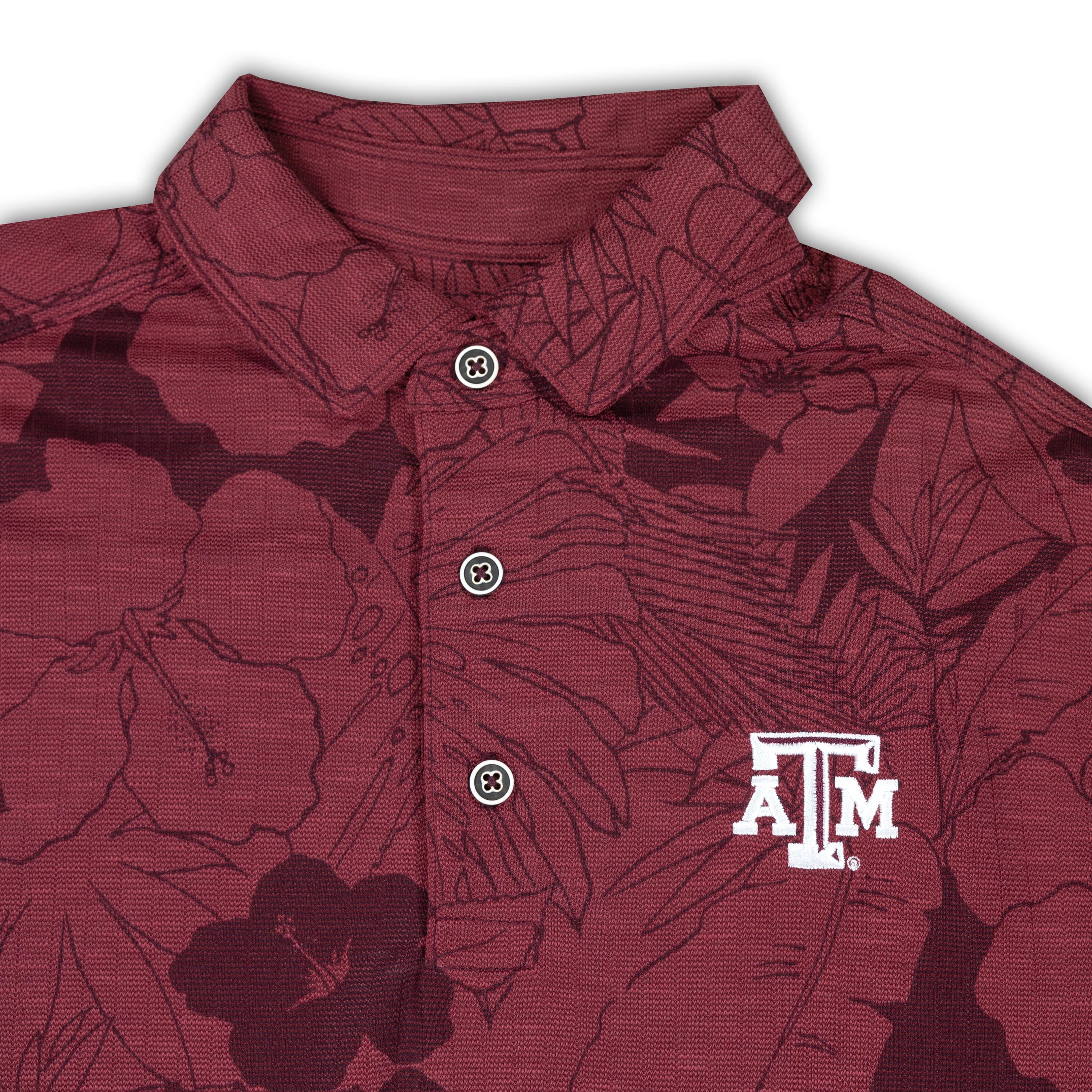 Texas A&M Tommy Bahama Miramar Blooms Polo - Image 4