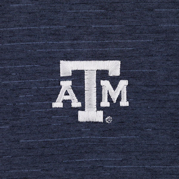 Texas A&M Travis Mathew Indigo The Heater Polo - Image 3