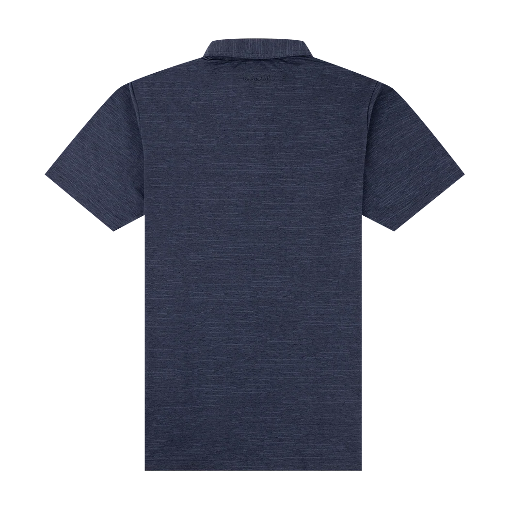 Texas A&M Travis Mathew Indigo The Heater Polo - Image 4