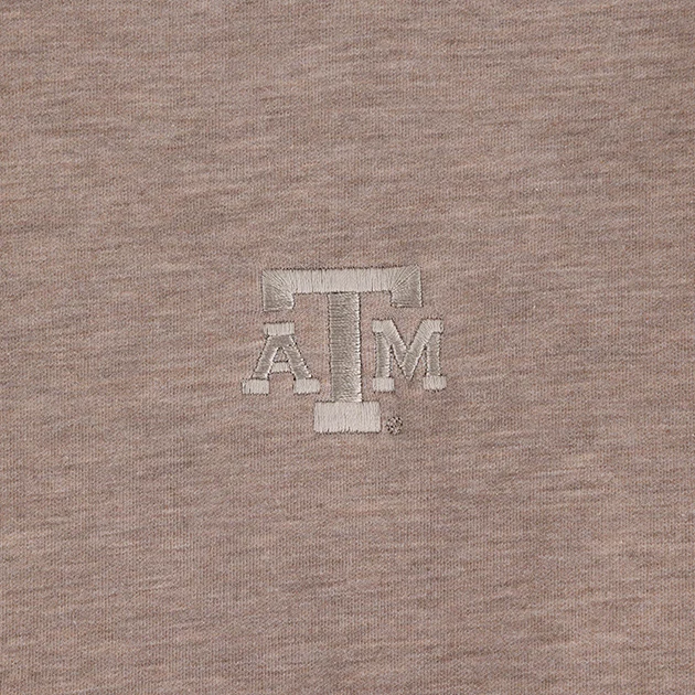 Texas A&M Travis Mathew Tan Cloud Quarter Zip - Image 2