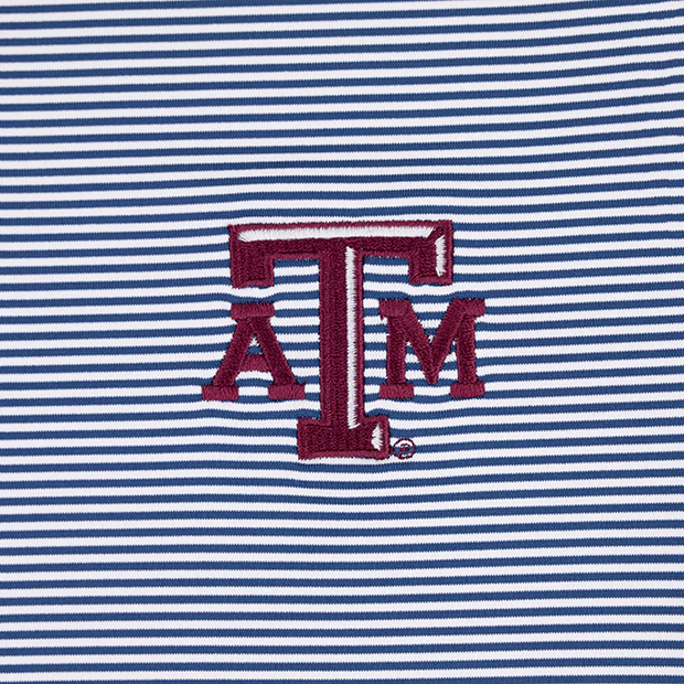 Texas A&M Turtleson Andrea Stripe Performance Polo - Image 4