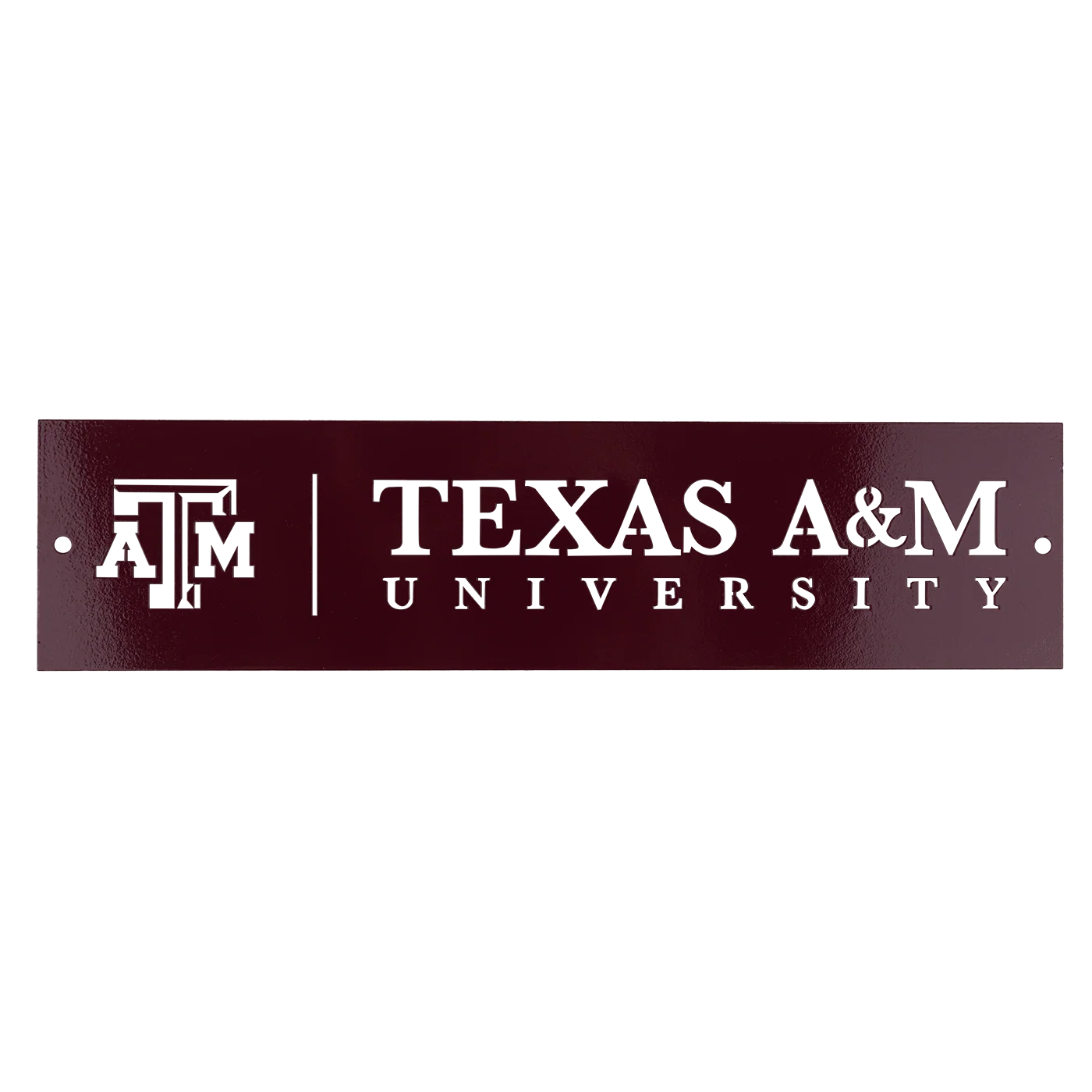 Texas A&M University 12 x 4 Metal Sign