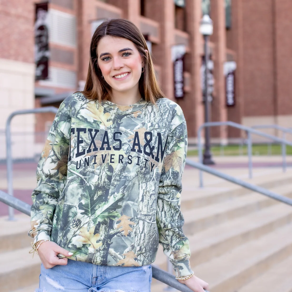Texas A&M University Camo Crewneck - Image 2