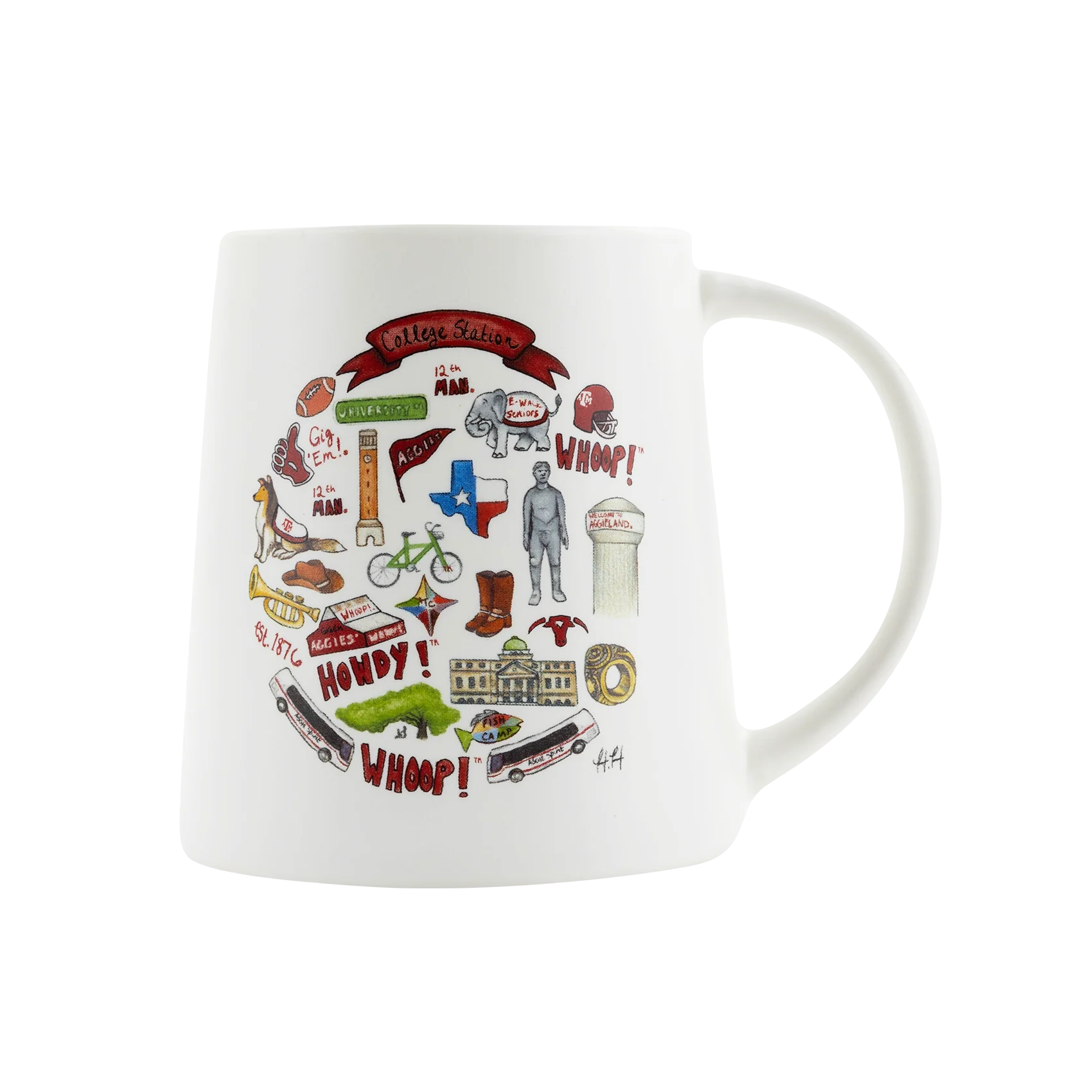 Texas A&M University Collage Mug