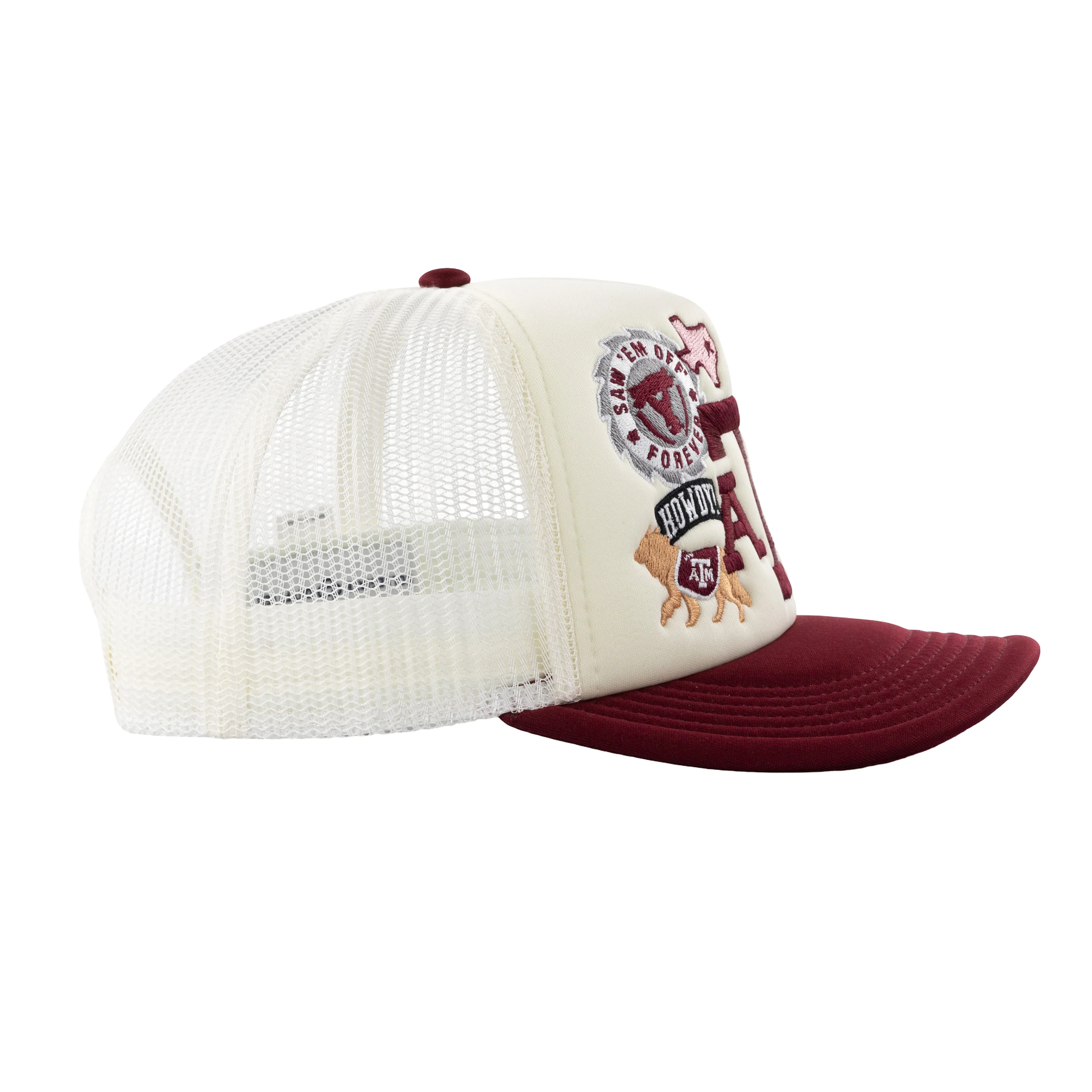 Texas A&M University Collegiate Outfitters All Over Patch Hat - Image 26