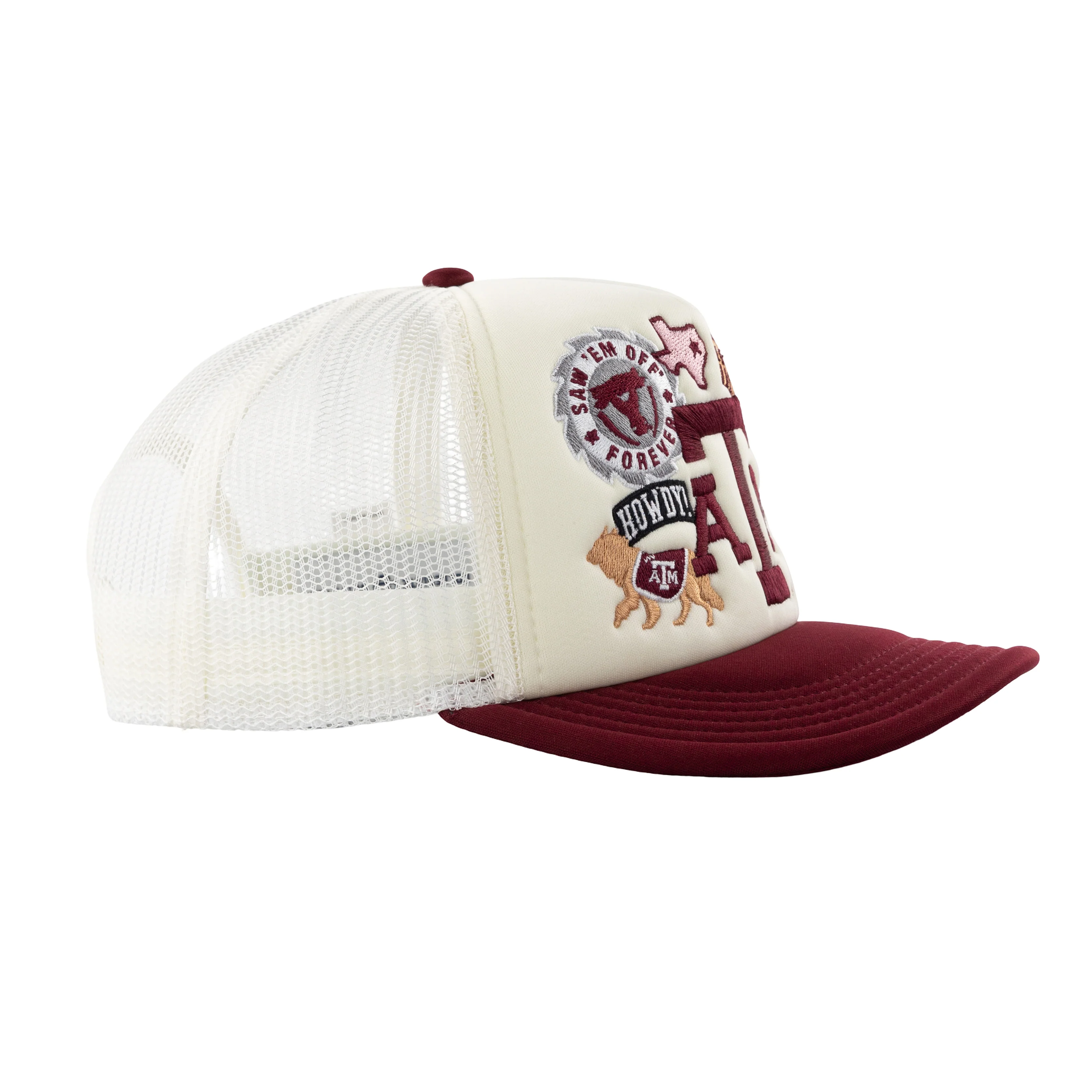 Texas A&M University Collegiate Outfitters All Over Patch Hat - Image 27
