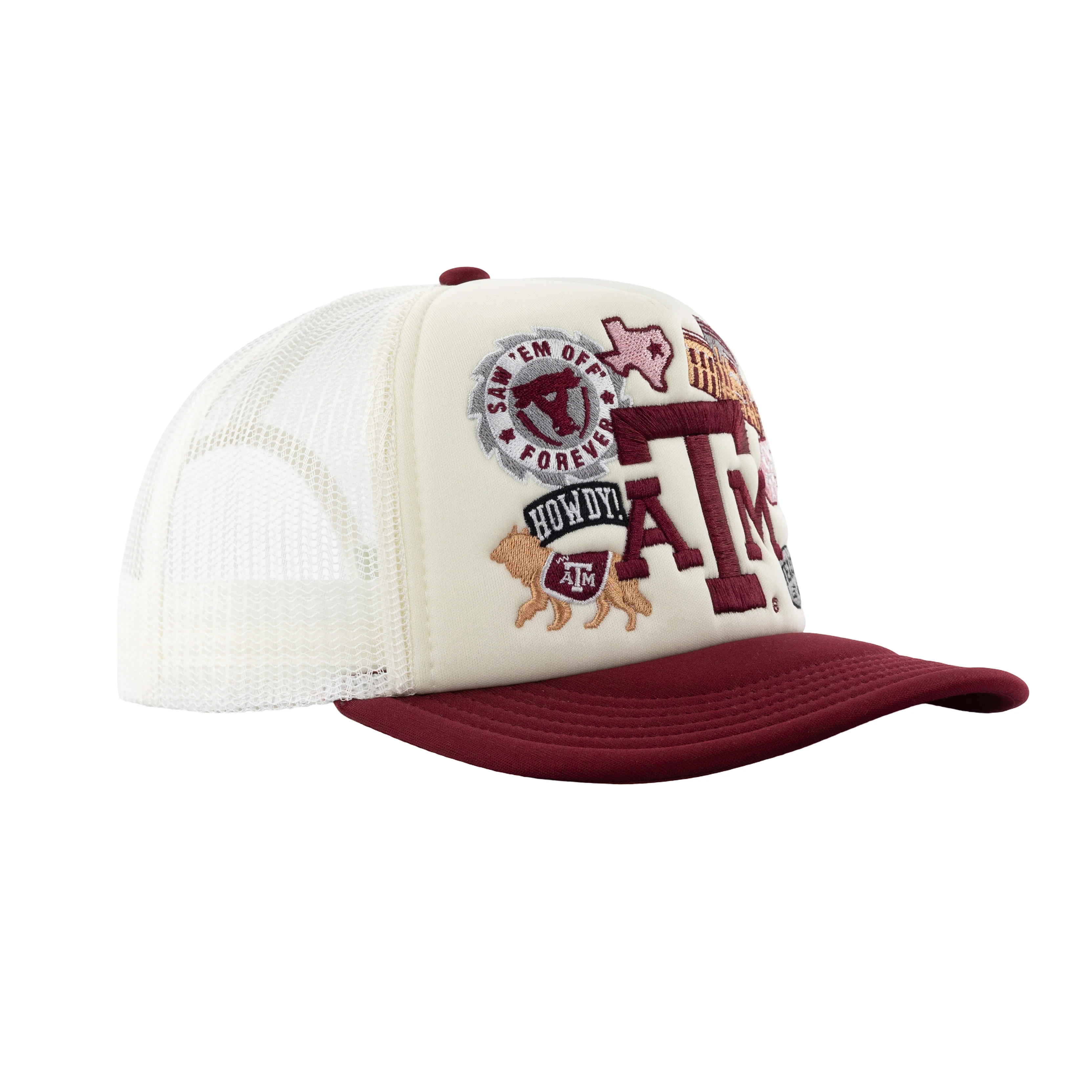 Texas A&M University Collegiate Outfitters All Over Patch Hat - Image 29