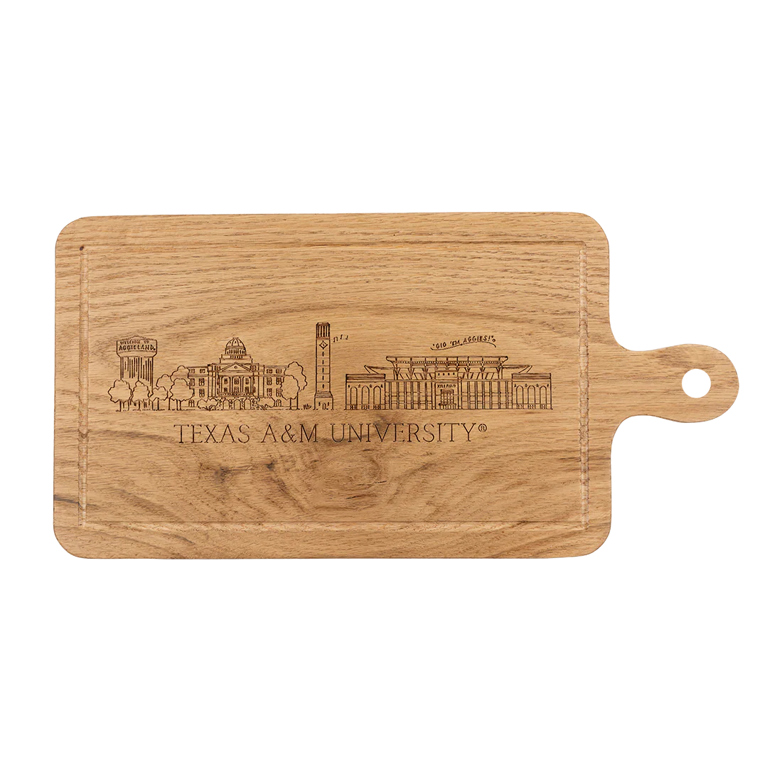 Texas A&M University Skyline Charcuterie Board