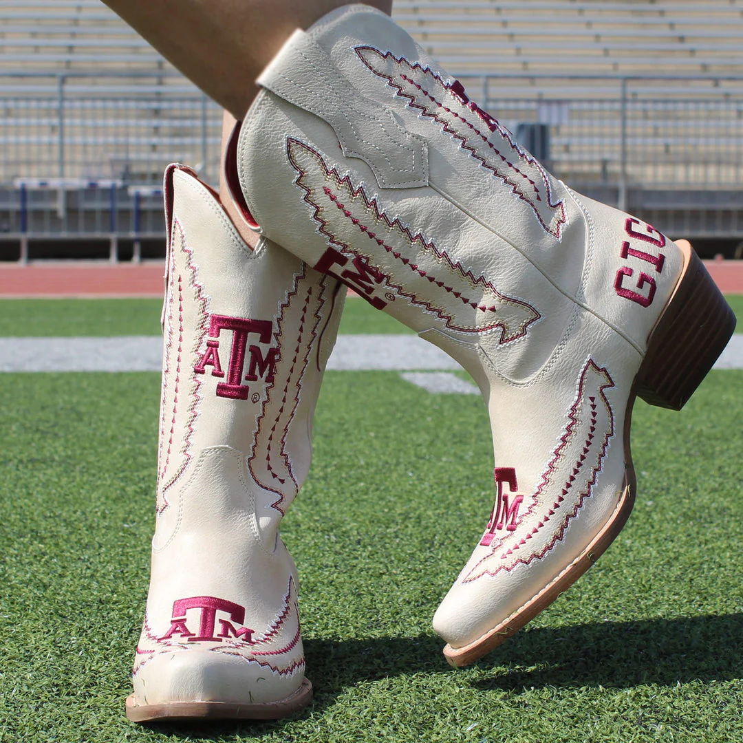 Texas A&M Vaccari Mimi Short Boots - Image 2