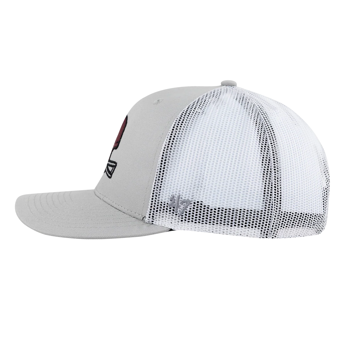 Texas A&M Vault '47 Brand 6 Panel Trucker Helmet Mesh Cap - Gray - Image 3