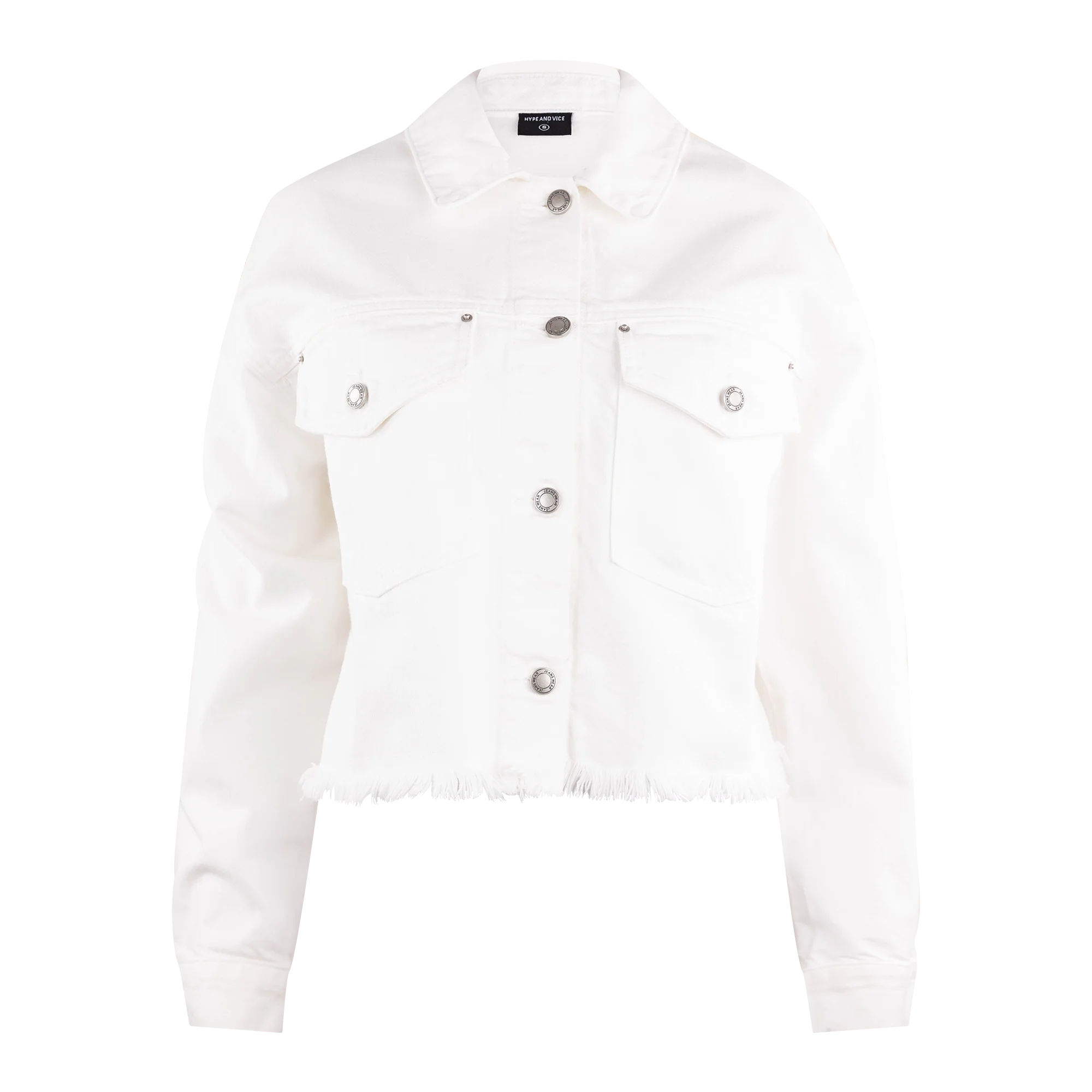 Texas A&M Hype & Vice White Chenille Jean Jacket