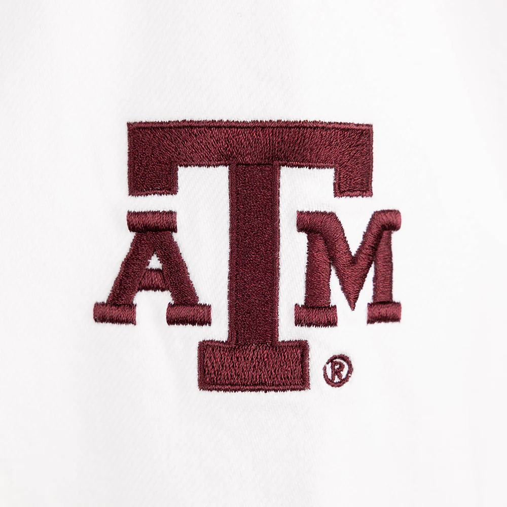 Texas A&M Hype & Vice White Chenille Jean Jacket - Image 6