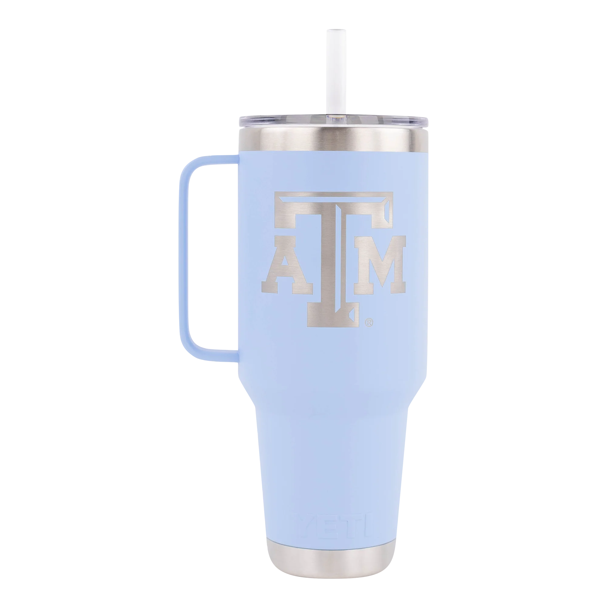 Texas A&M Yeti 42oz Straw Mug - Sky Blue