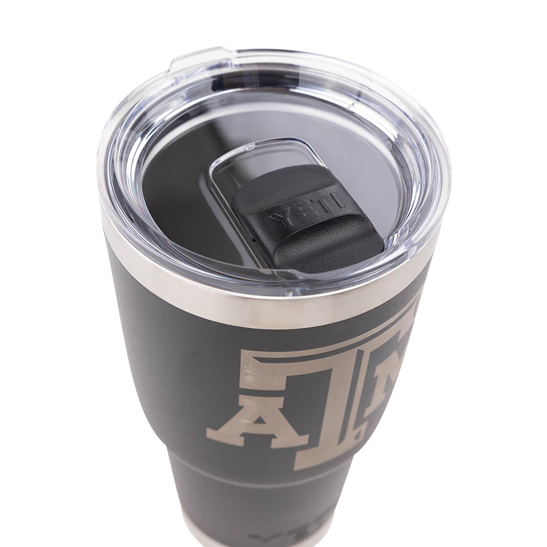 Texas A&M Yeti 30oz Black & Silver Tumbler - Image 3