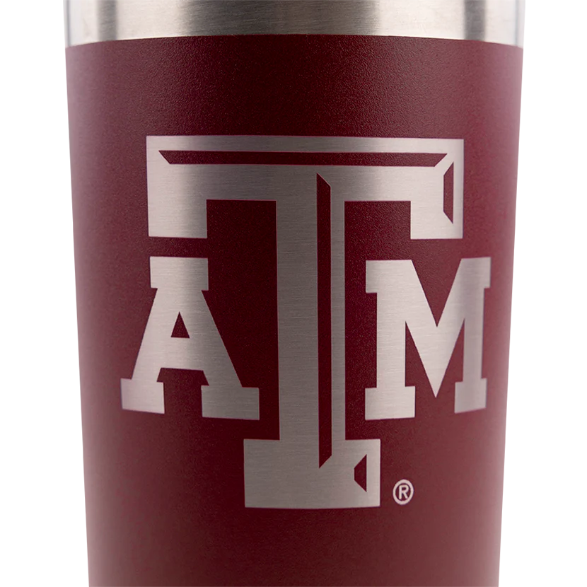 Texas A&M YETI Rambler 20 oz - Maroon - Image 3