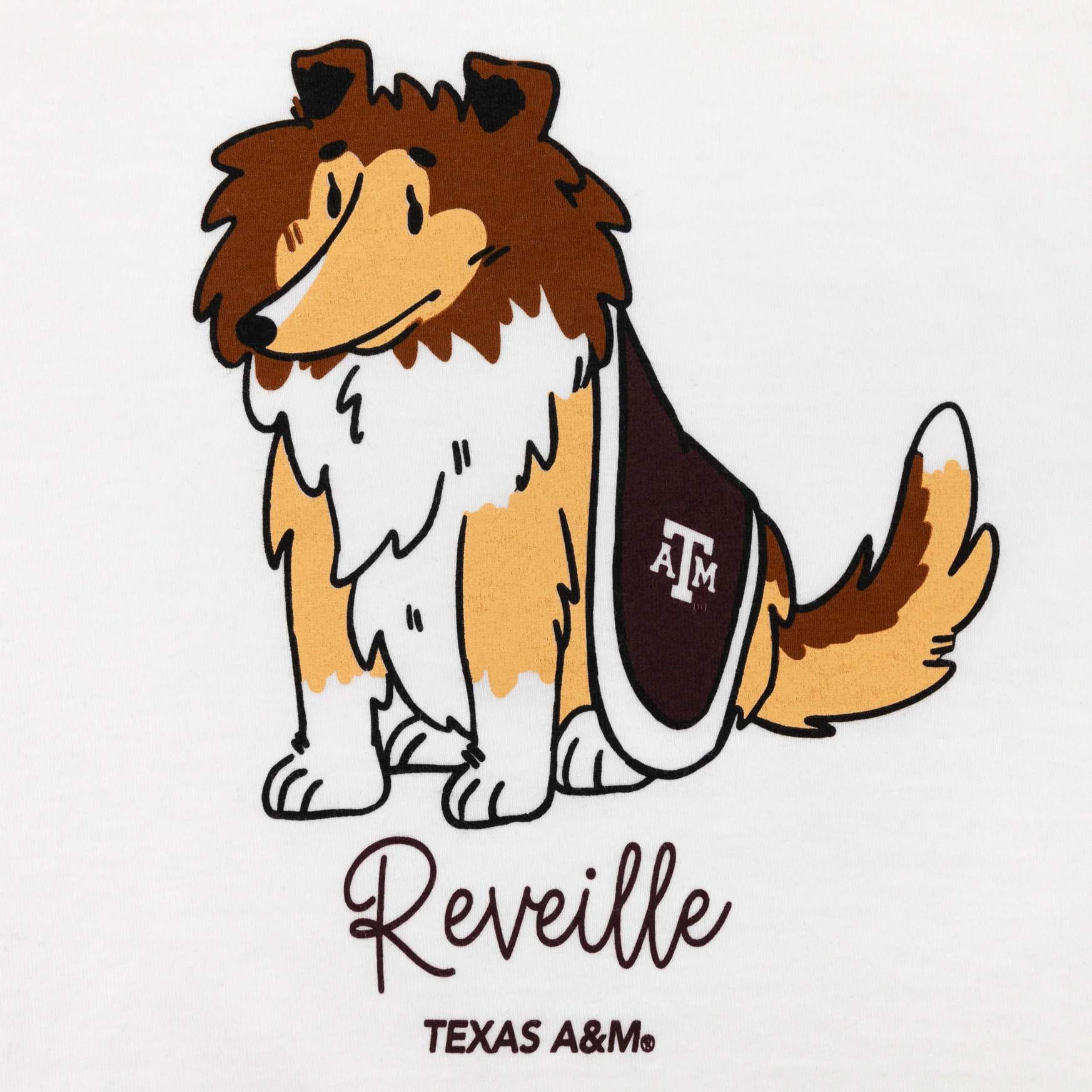 Texas A&M Youth Reveille Drawing T-Shirt - Image 2