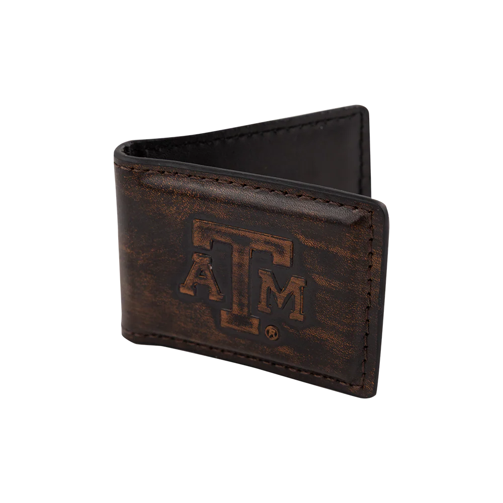 Texas A&M Zepplin Burnished Antique Magnetic Money Clip - Image 4