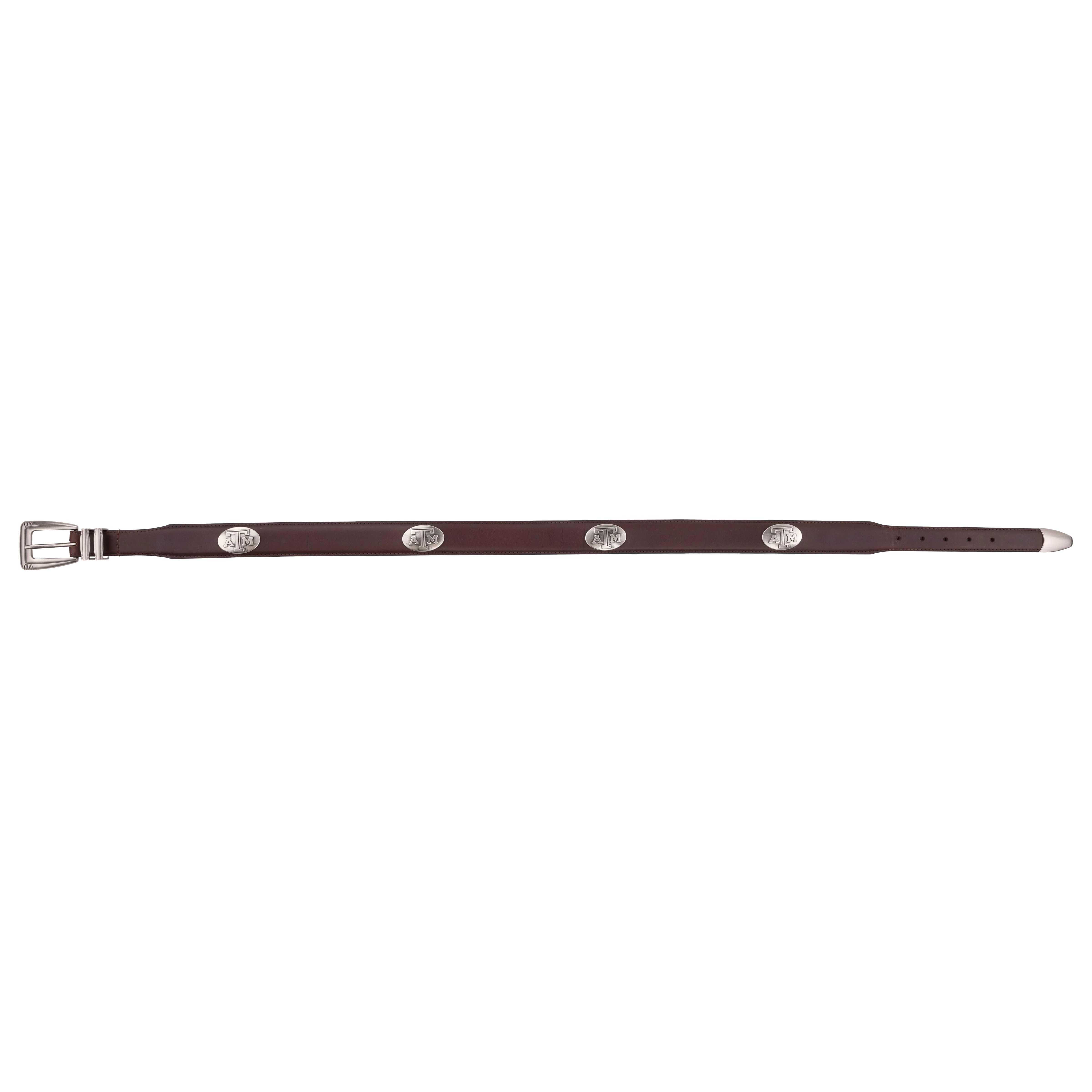 Texas A&M Zepplin Matte Leather Concho Belt - Image 4