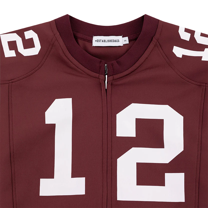 Texas A&M Zip Up Cropped Jersey - Image 2