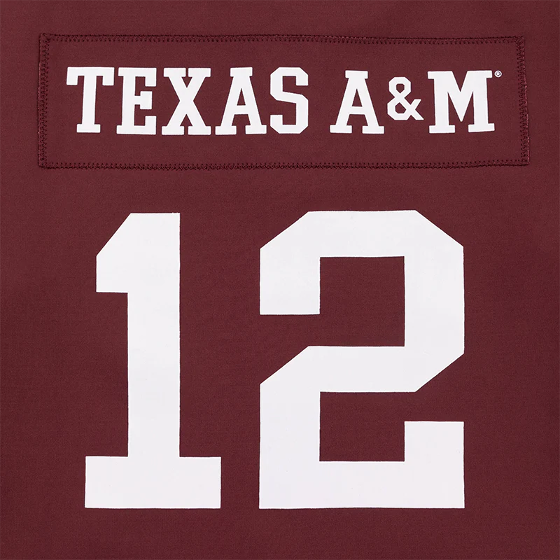 Texas A&M Zip Up Cropped Jersey - Image 5