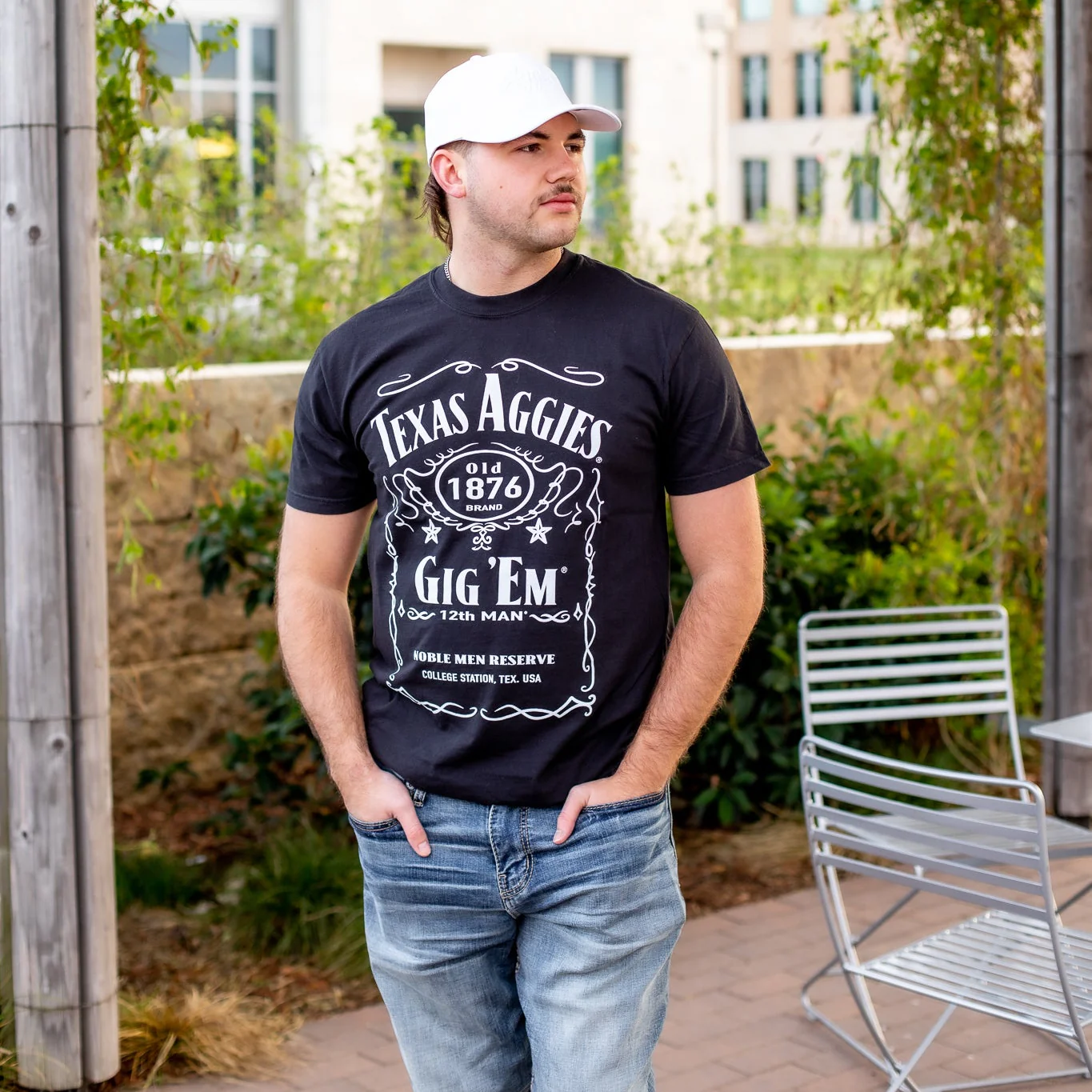 Texas Aggies Comfort Colors Old 1876 Brand Spirit T-Shirt - Image 2