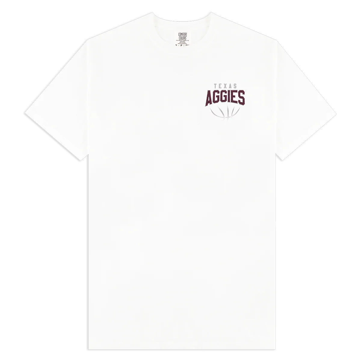 Texas Aggies Comfort Colors Rock Reed Basketball T-Shirt - Image 2