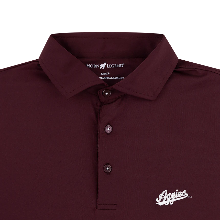 Texas Aggies Horn Legend Script Solid Polo - Image 2