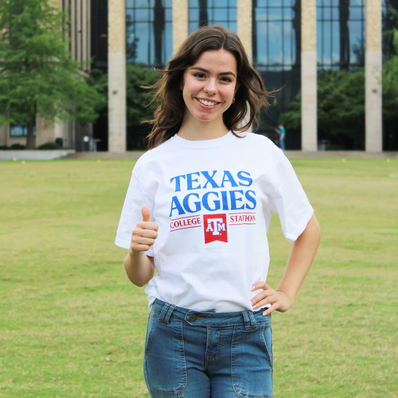 Texas Aggies Red, White and Baseball T-Shirt - Image 2