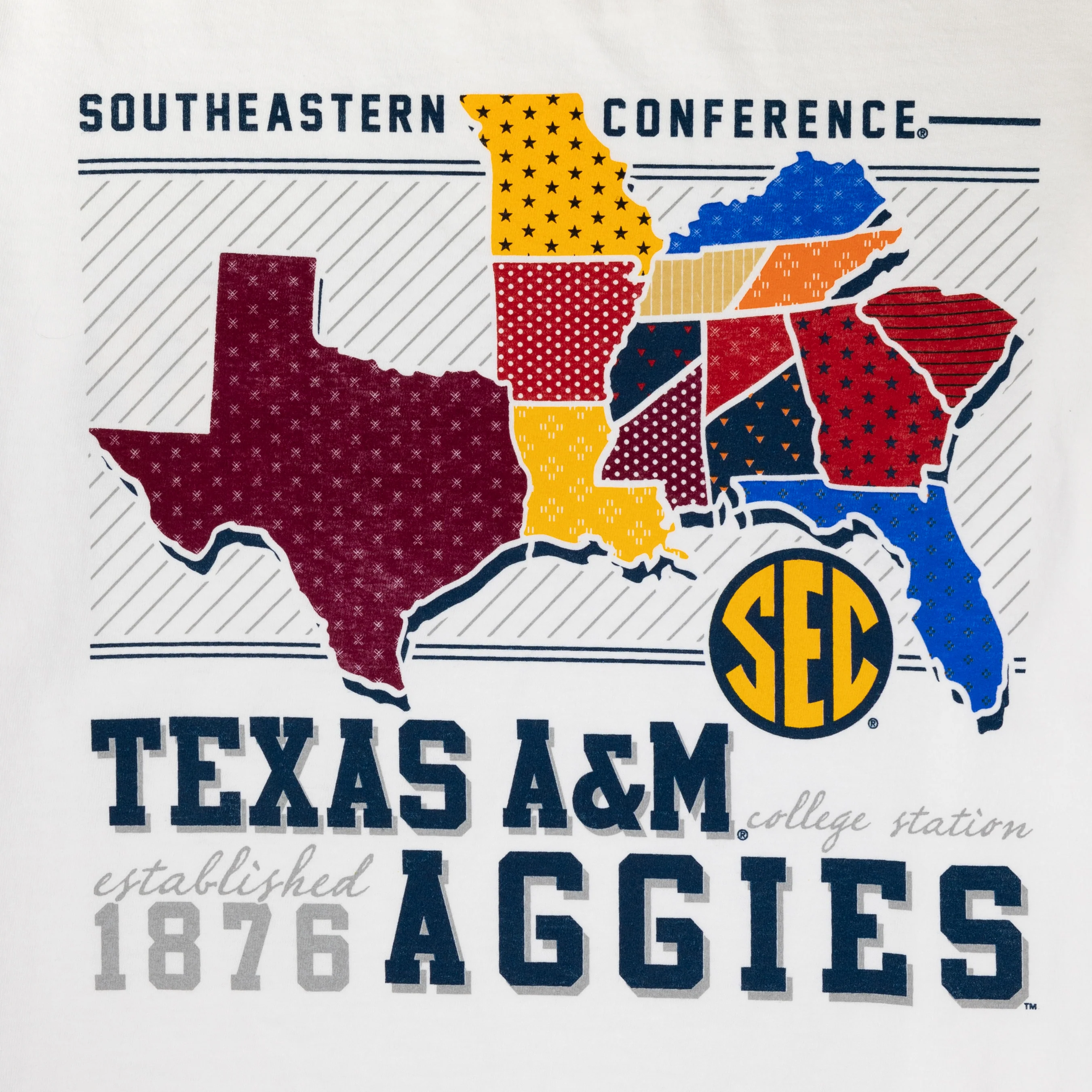 Texas Aggies SEC Map - Image 3