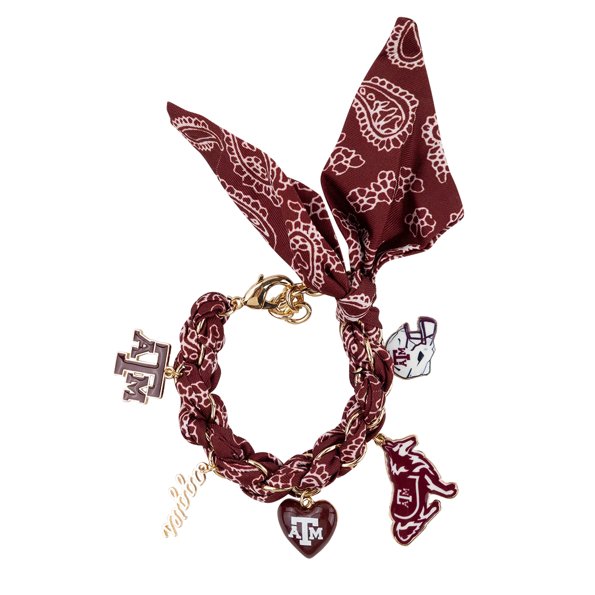 Texas A&M CANVAS Women's Bandana Scarf Bracelet