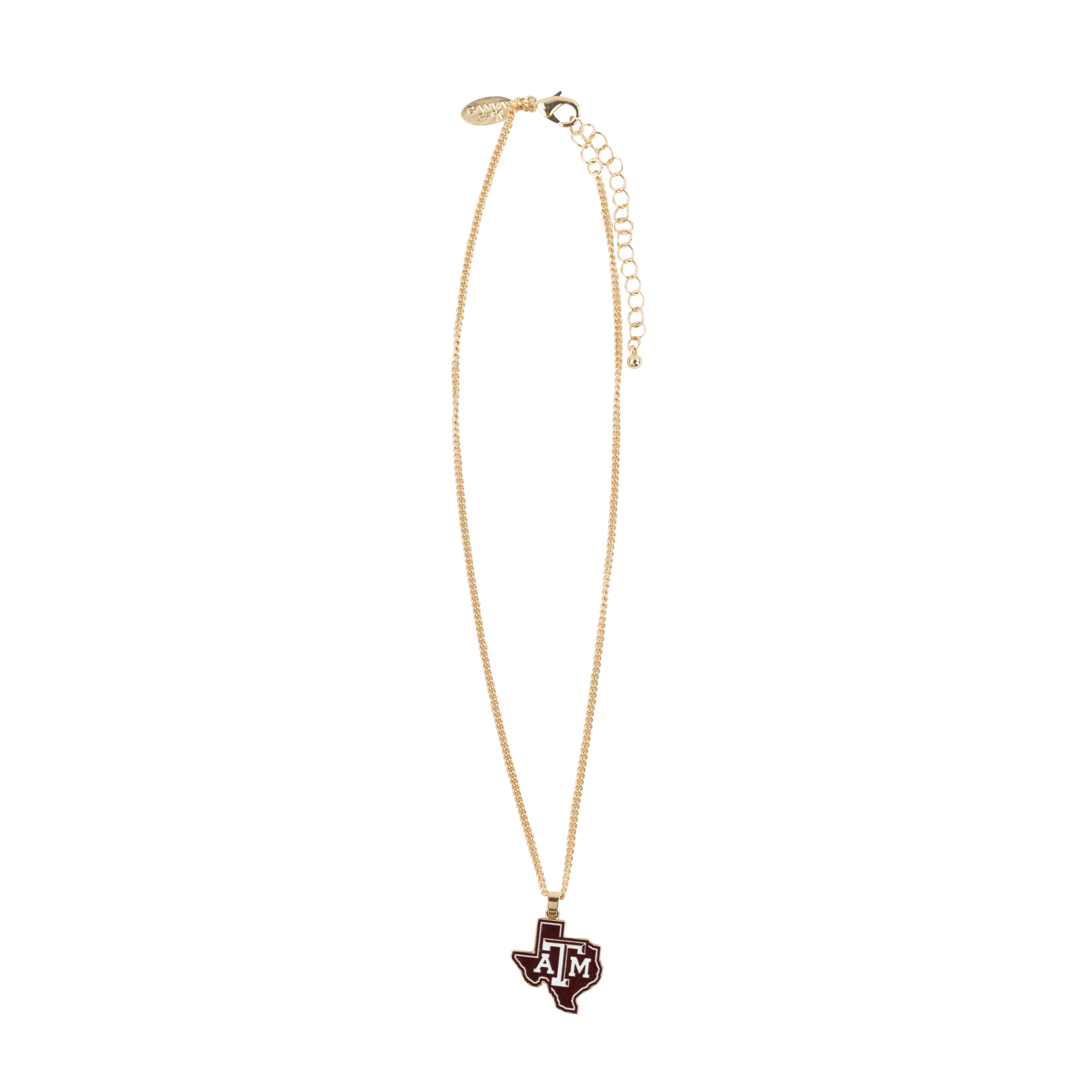 Texas A&M CANVAS Women's Enamel Lonestar Necklace