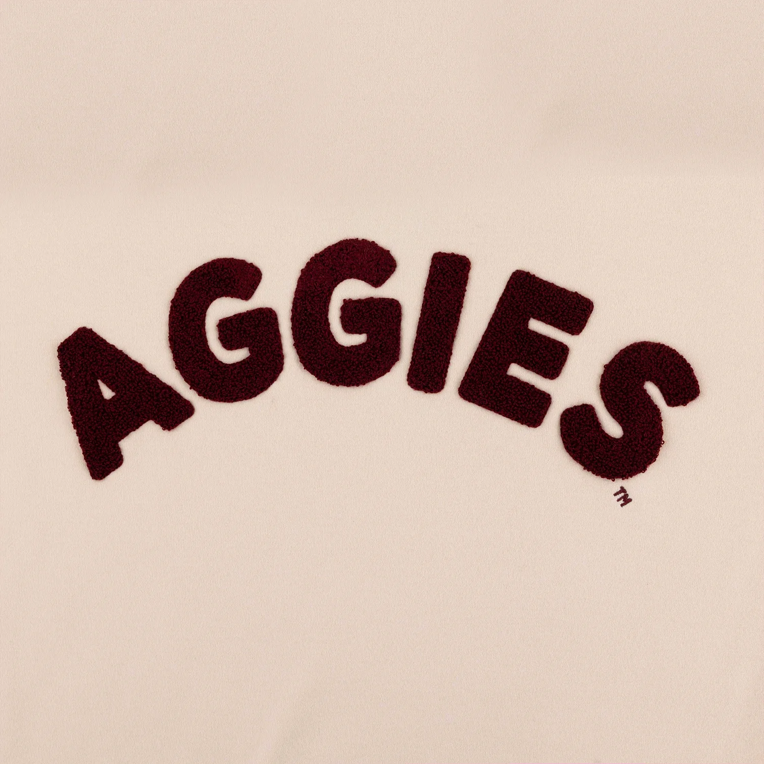 Aggies Collegiate Outfitters Women's Chenille Sweatshirt - Beige - Image 2