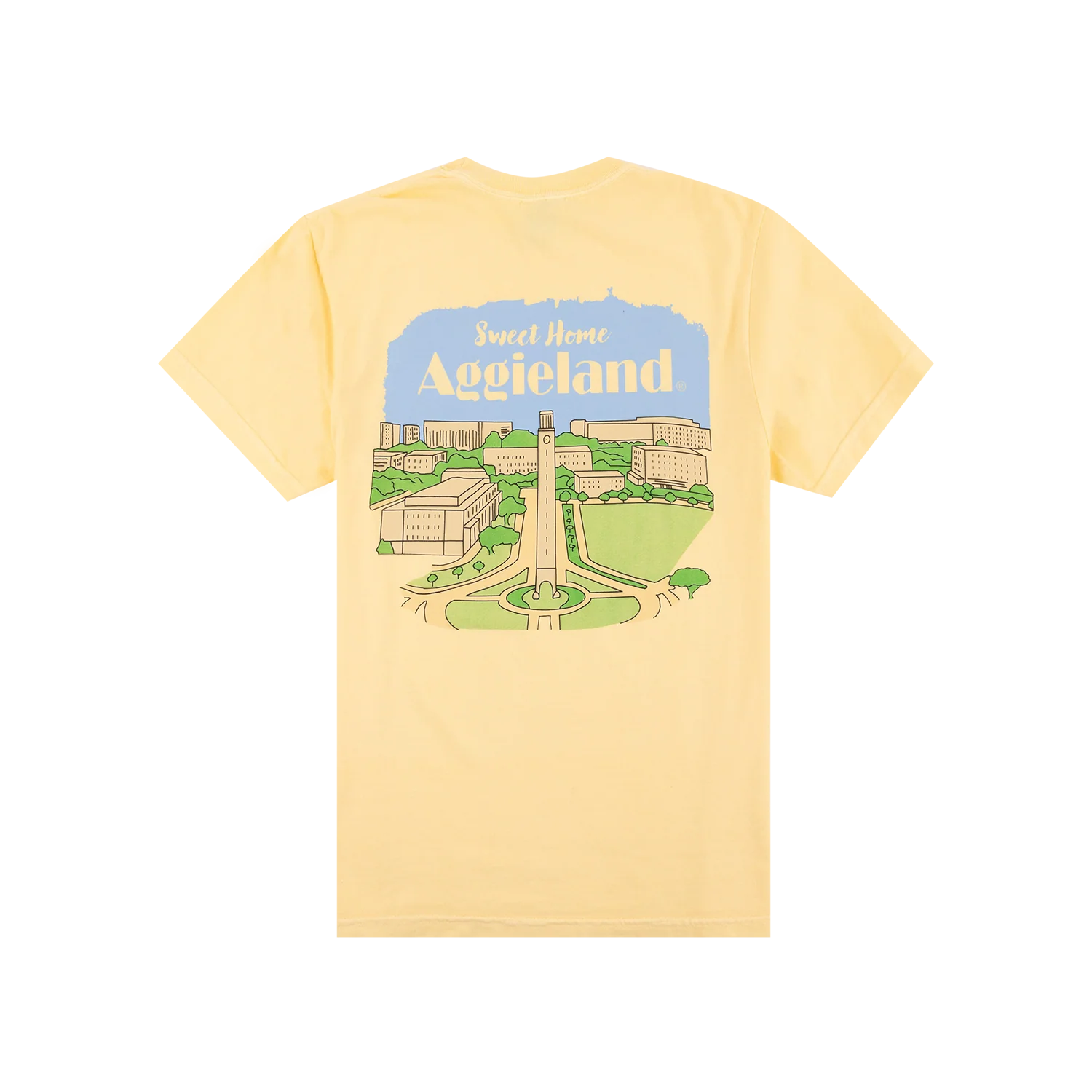 Texas A&M Comfort Colors Sweet Home Aggieland T-Shirt - Yellow