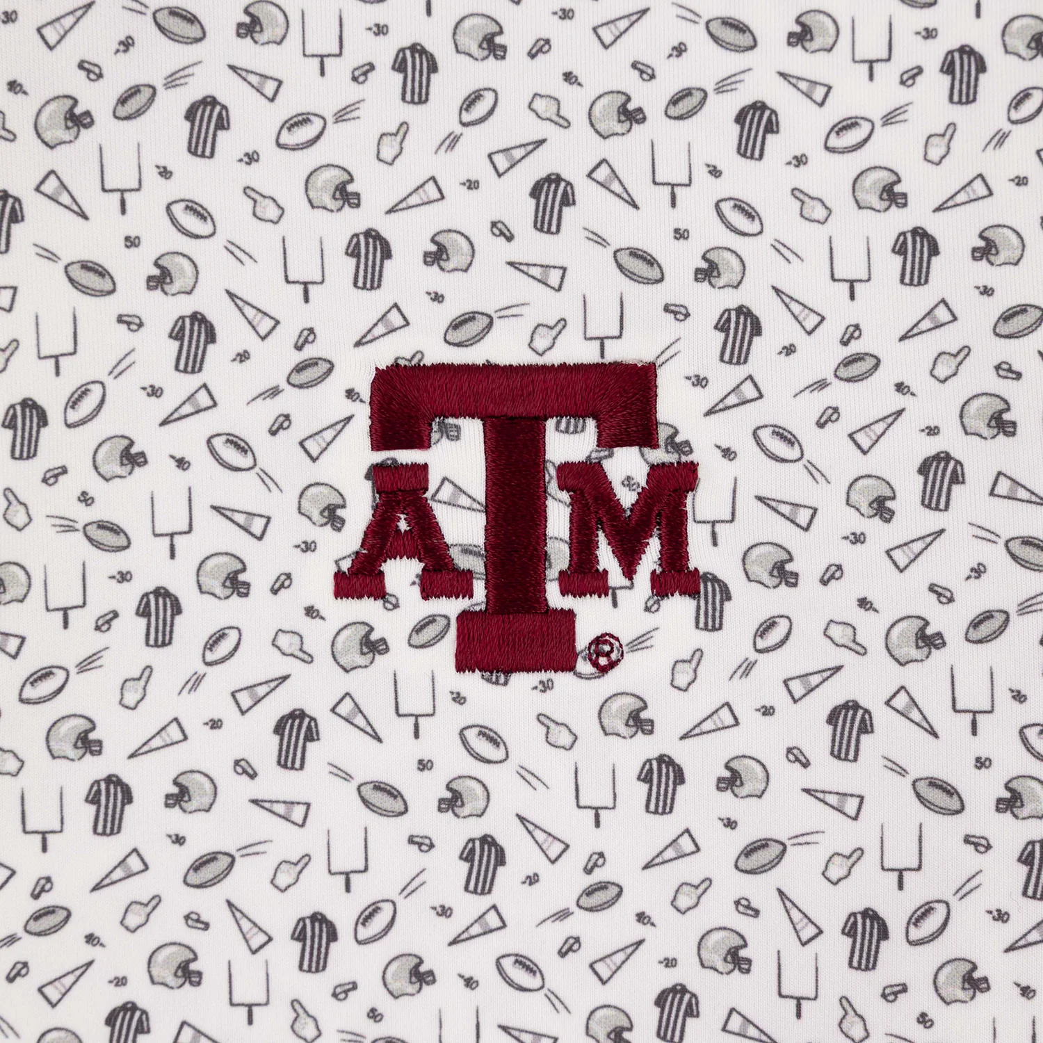 Texas A&M Peter Millar Youth Kick Off Performance Polo - White - Image 3