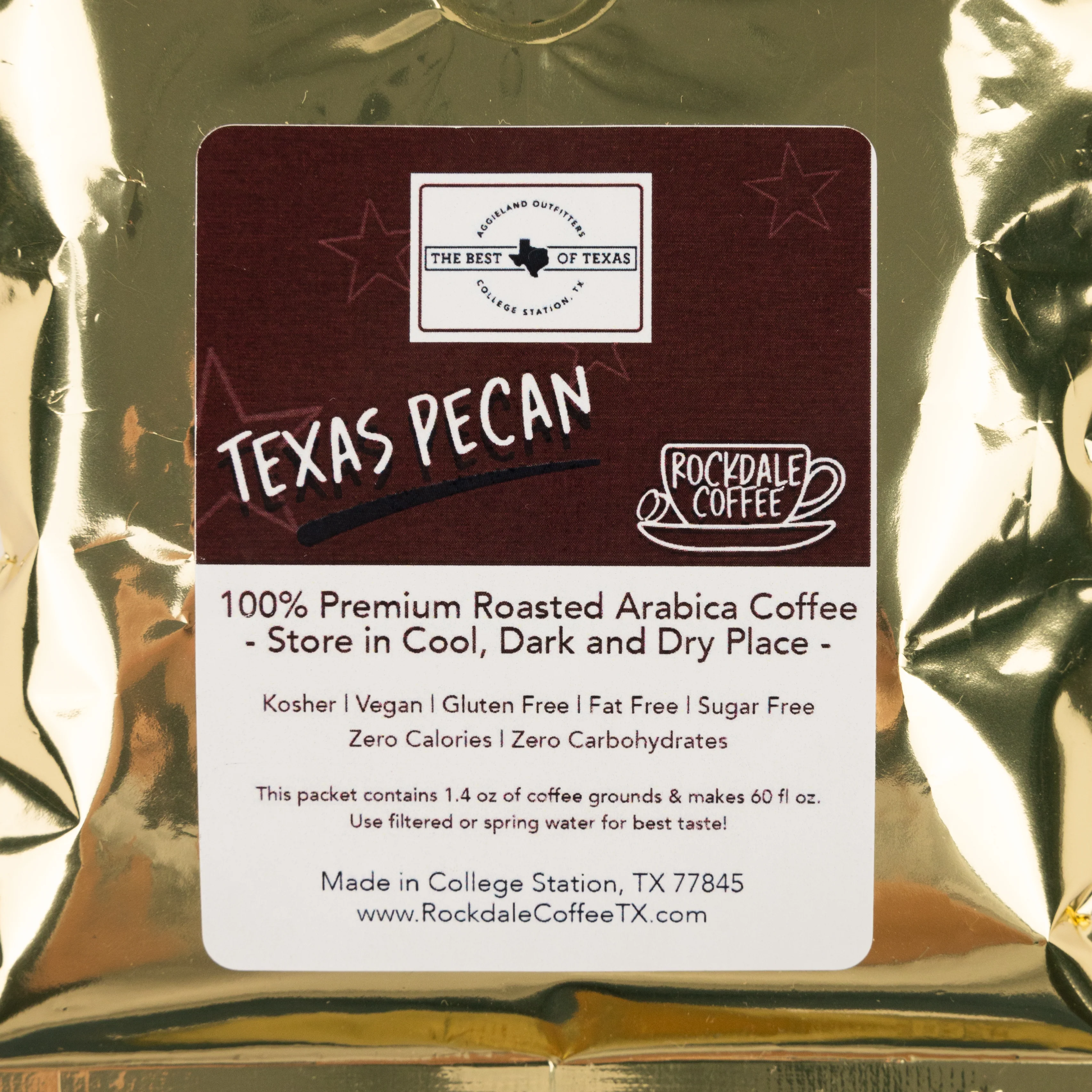 Rockdale Texas Pecan Coffee 1.4 Oz - Image 2