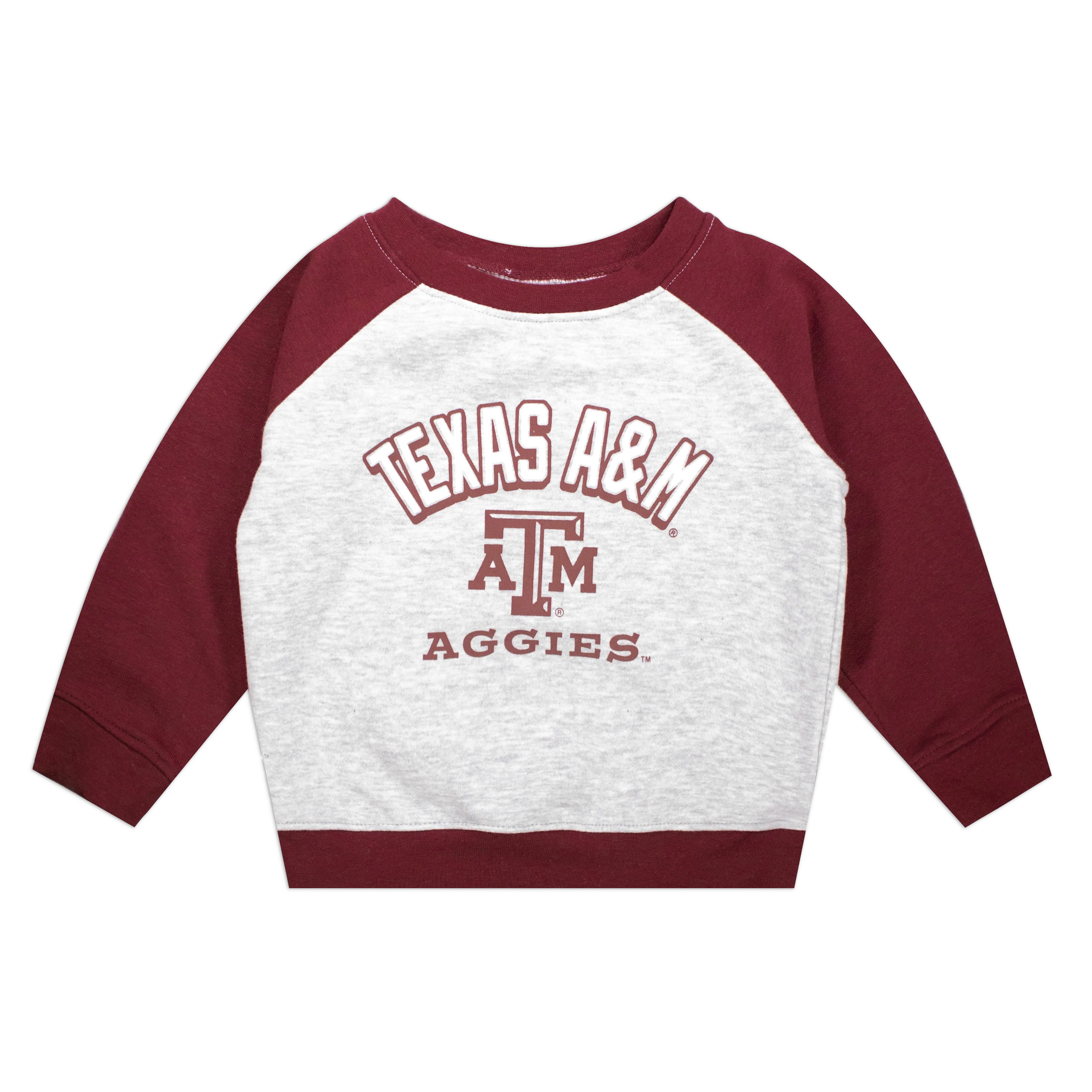 Texas A&M Aggies Toddler Maroon Raglan Sweatshirt